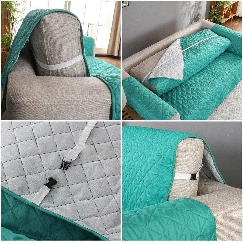 Housse Imperméable Matelassé Gris Clair