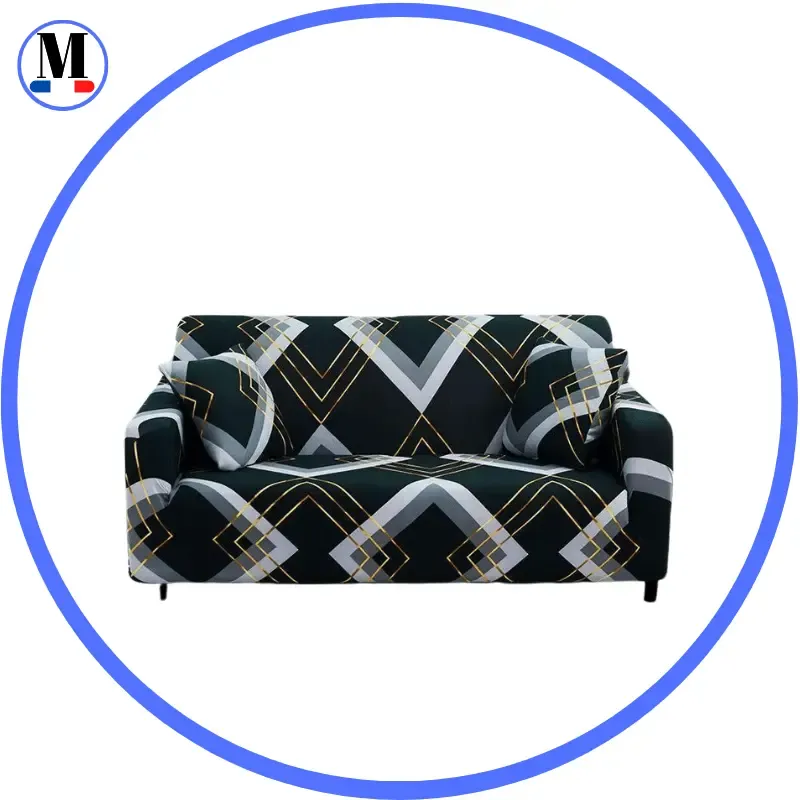 Motif Trollius - Housse de Canapé Extensible
