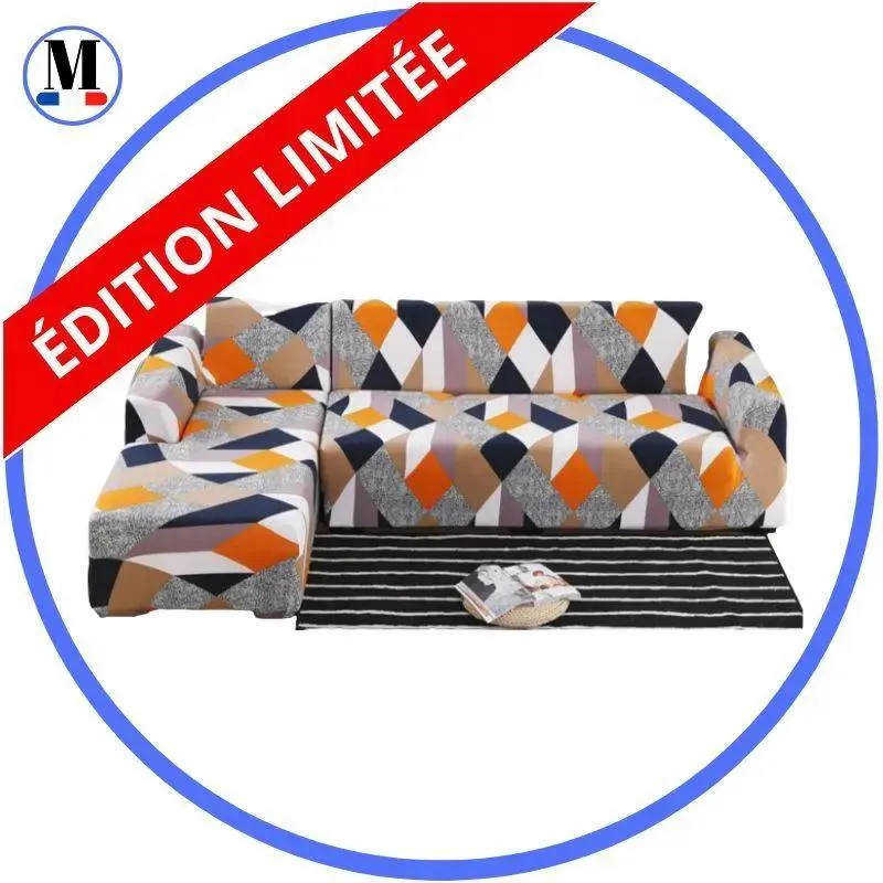 Motif Maderense - Housse de Canapé d’Angle Extensible