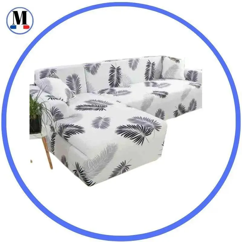 Motif Ciliata - Housse de Canapé d’Angle Extensible