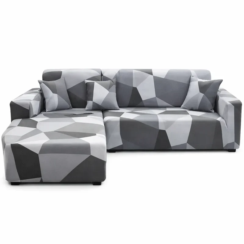 Motif Cytinacées - Housse de Canapé d’Angle Extensible