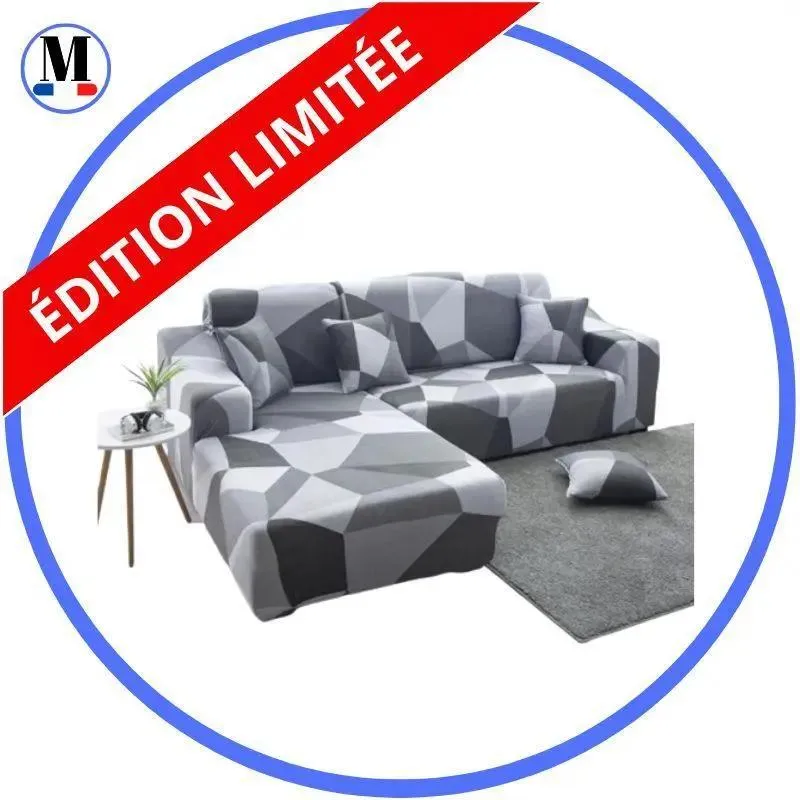 Motif Cytinacées - Housse de Canapé d’Angle Extensible
