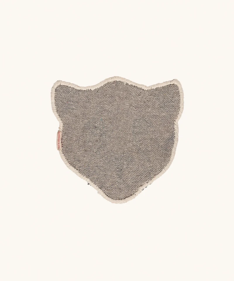 Lilly leopardhoved tæppe i uld – Doing Goods