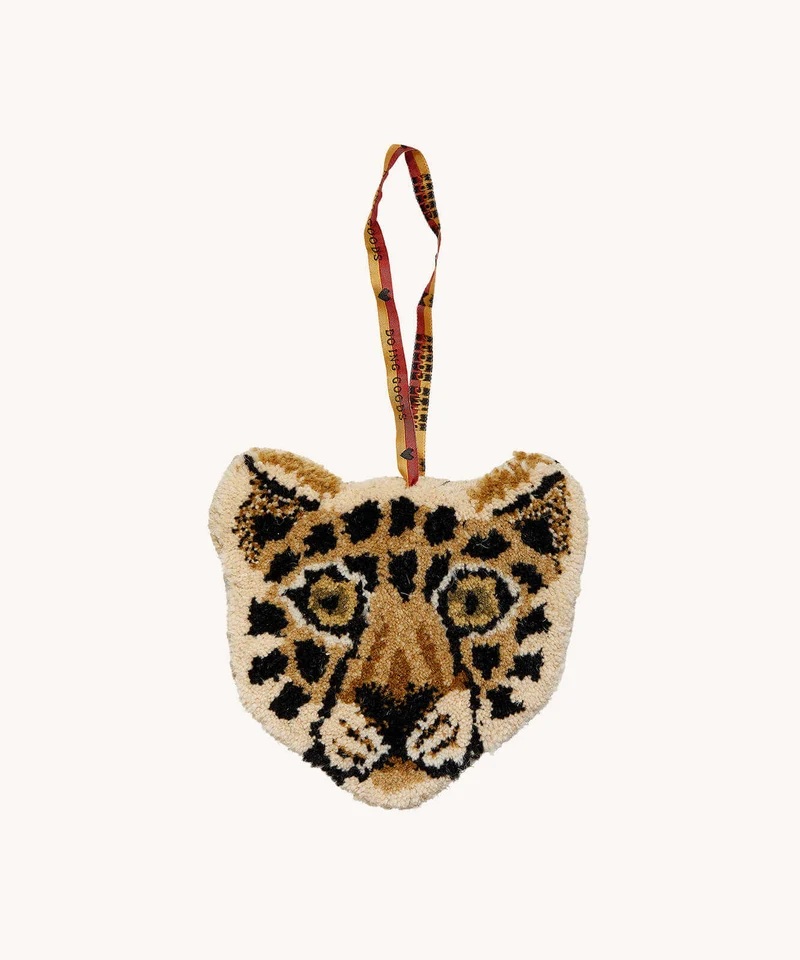 Lille leopard tæppe i uld – Doing Goods