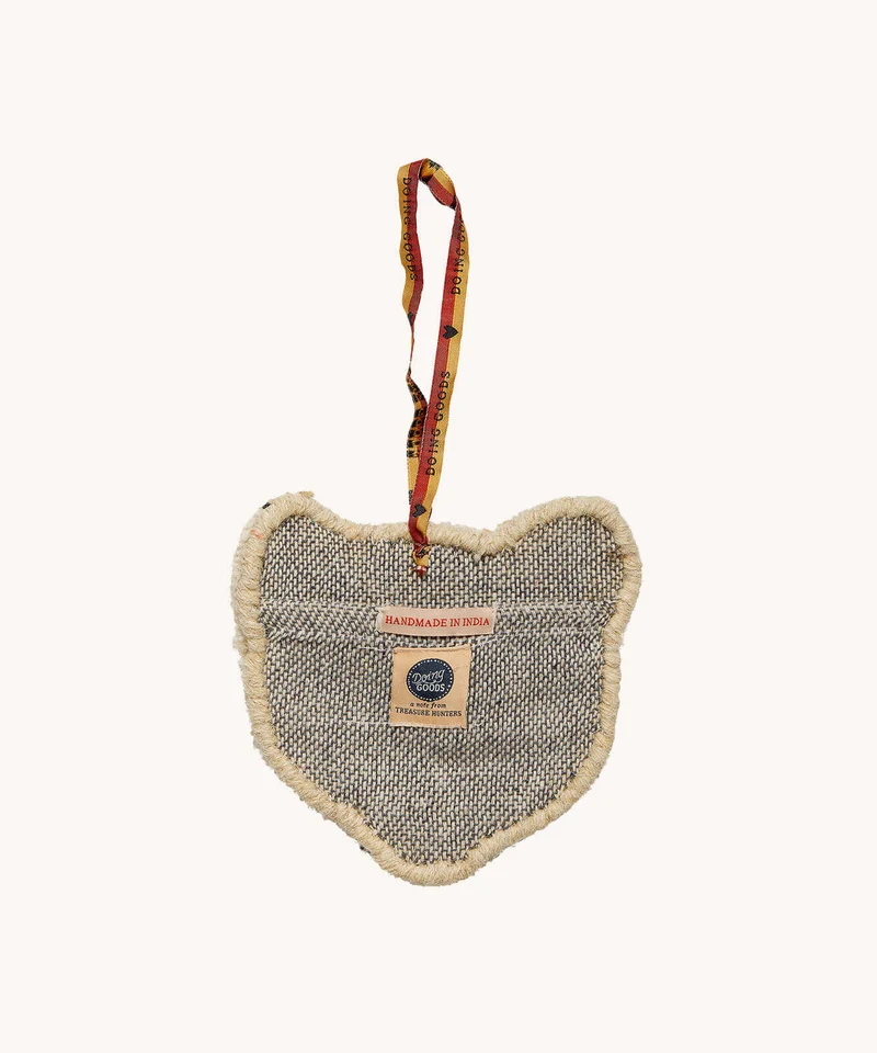 Lille leopard tæppe i uld – Doing Goods