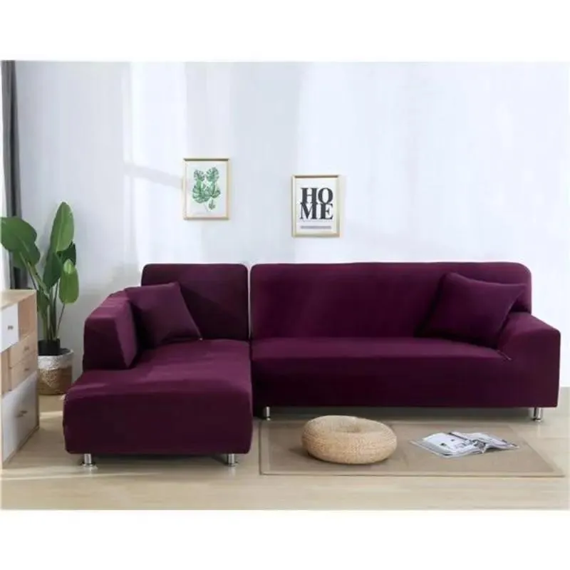 Violet - Housse de Canapé d’Angle Extensible