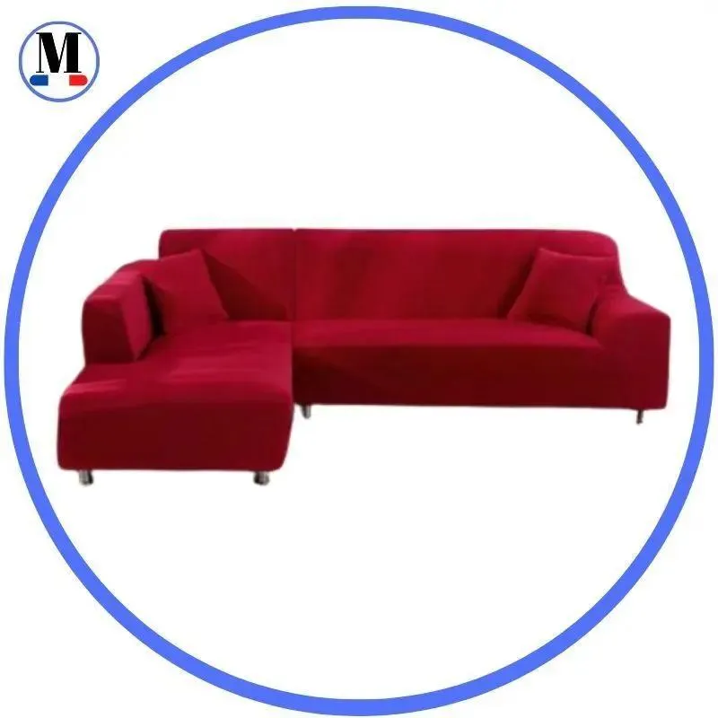 Housse de Canapé d’Angle Rouge Clair
