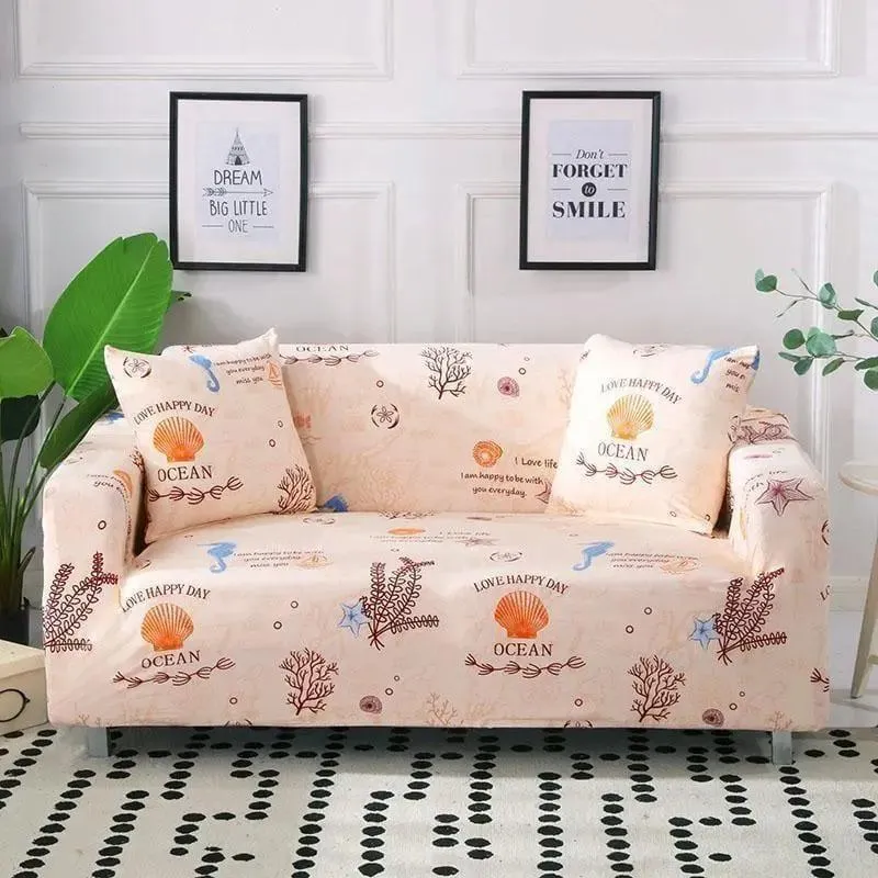 Motif Ocean - Housse de Canapé Extensible