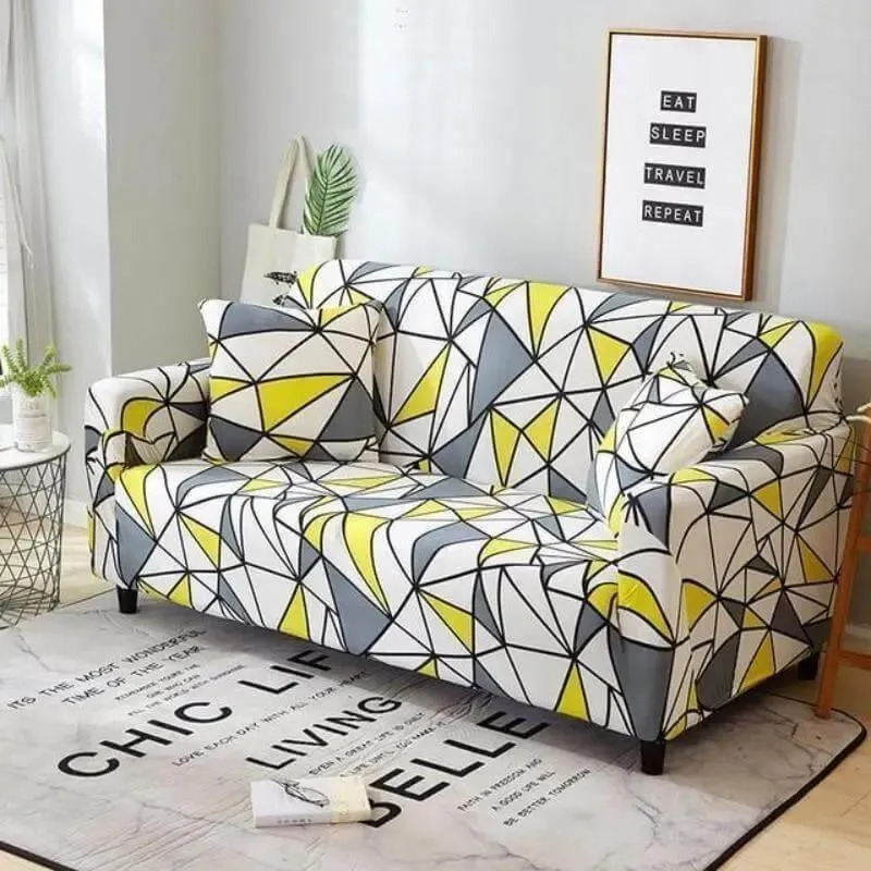 2 Housses De Coussin Disignmobon Pour Canapé - 45 x 45 Cm