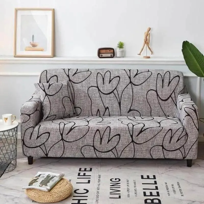 2 Housses De Coussin Flowerton Pour Canapé - 45 x 45 Cm