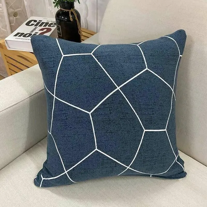 2 Housses De Coussin Bleucrowo Pour Canapé - 45 x 45 Cm