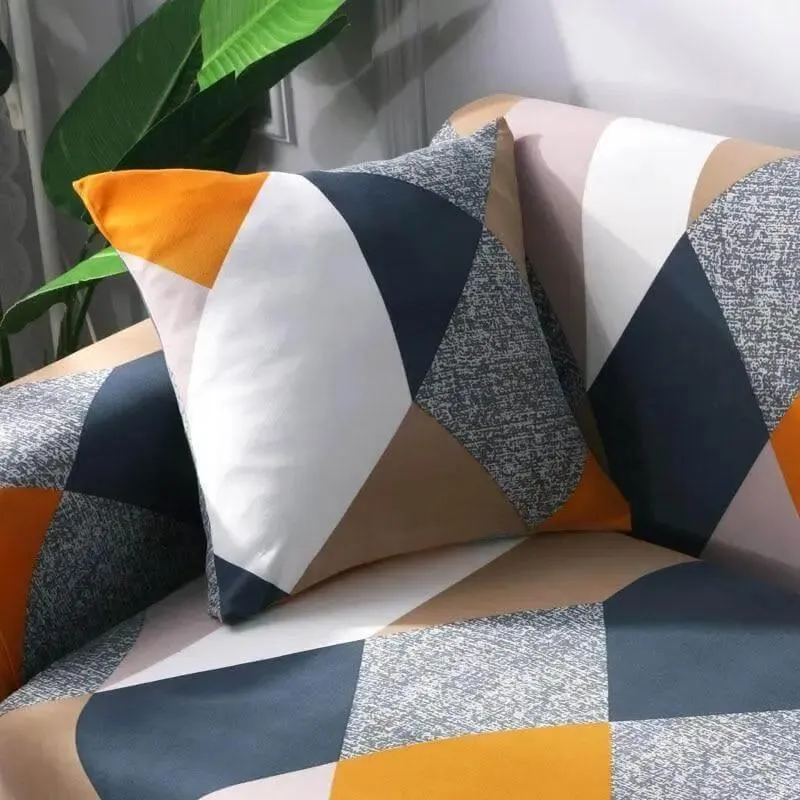 2 Housses De Coussin Pour Canapé Hexagonor - 45 x 45 Cm