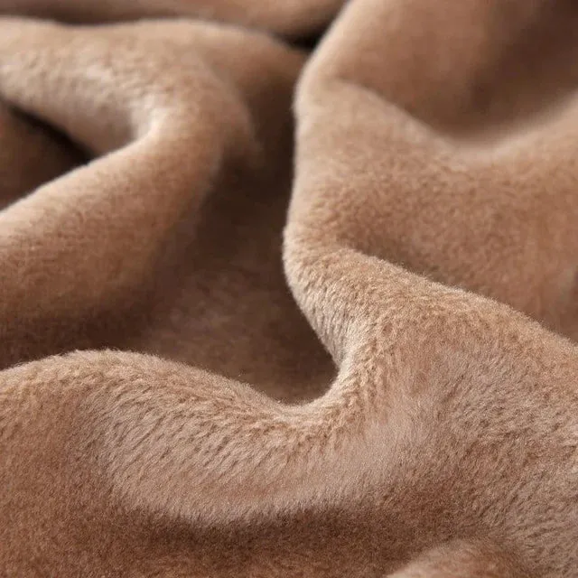 Velours Camel - Housse de Canapé Extensible