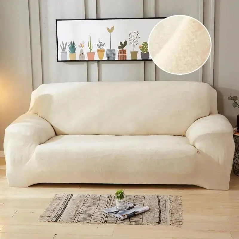 Velours Lvory - Housse de Canapé Extensible