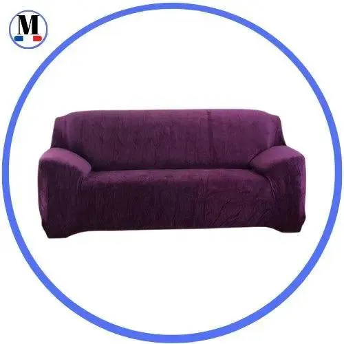 Velours Mauve - Housse de Canapé Extensible
