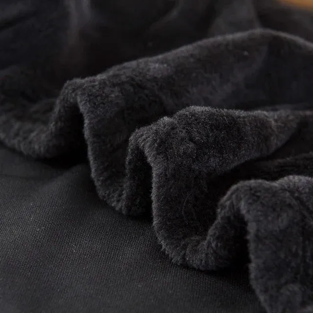 Velours Noir - Housse de Canapé Extensible