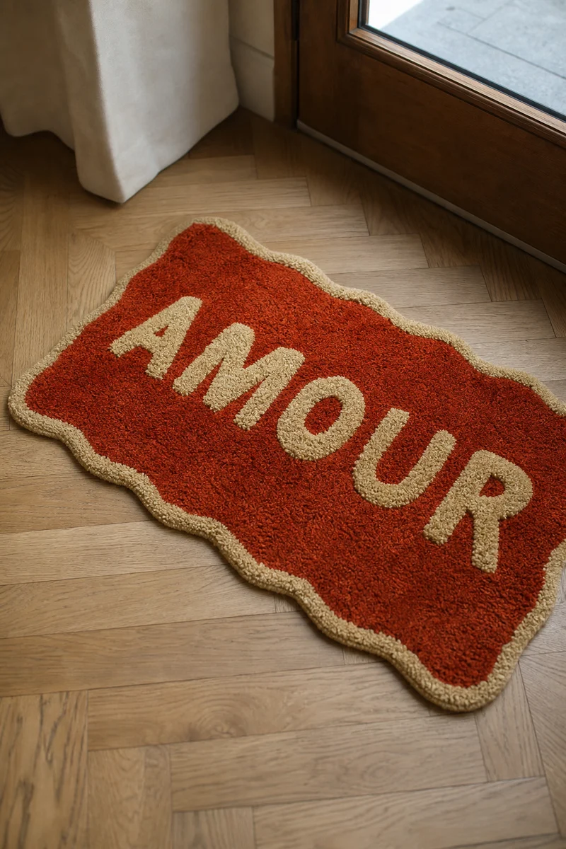 Amour bademåtte i bomuld – Kersten