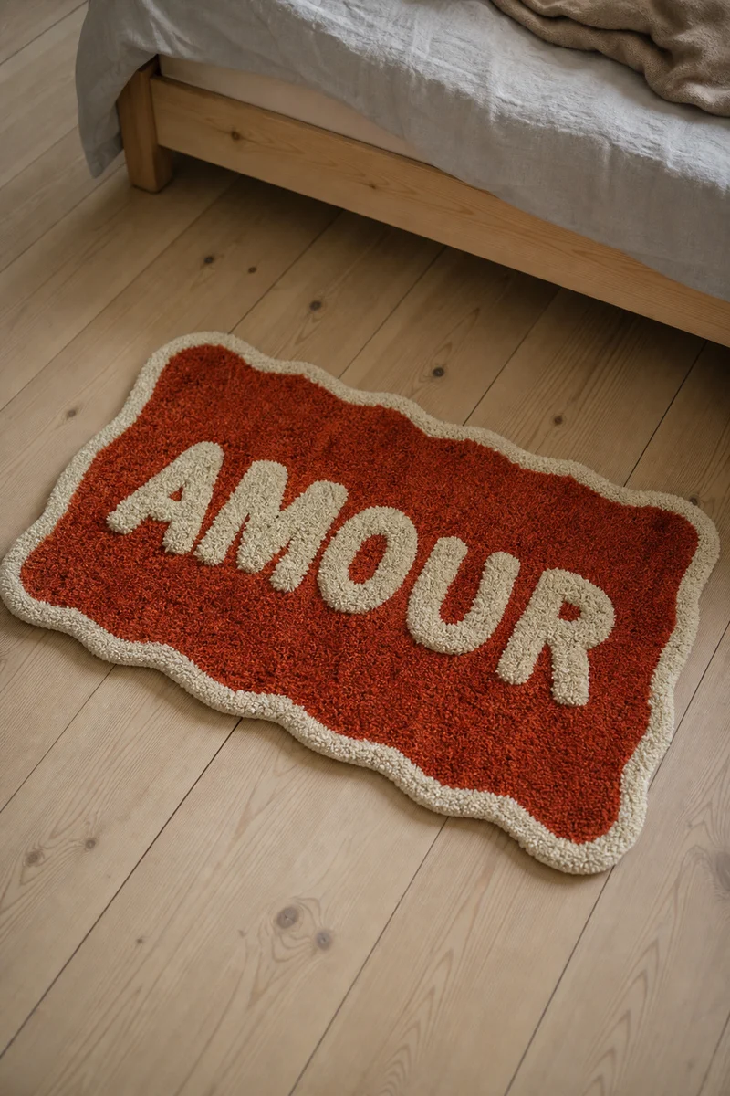 Amour bademåtte i bomuld – Kersten