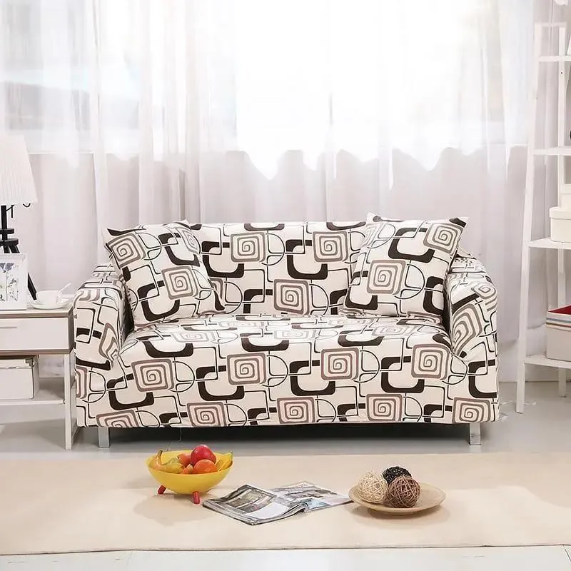 Motif Spyrale - Housse de Canapé Extensible