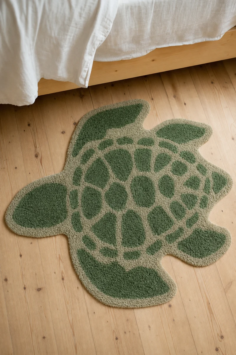 Skildpadde bademåtte i bomuld – Kersten