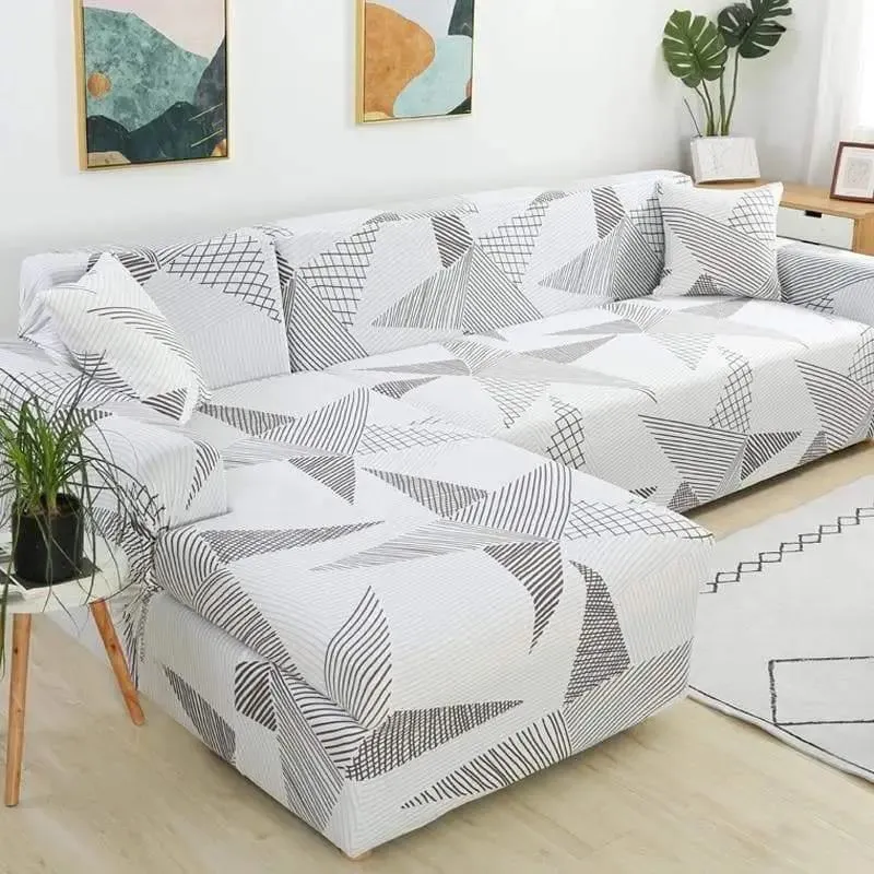 Motif Scandinave - Housse De Canapé Extensible