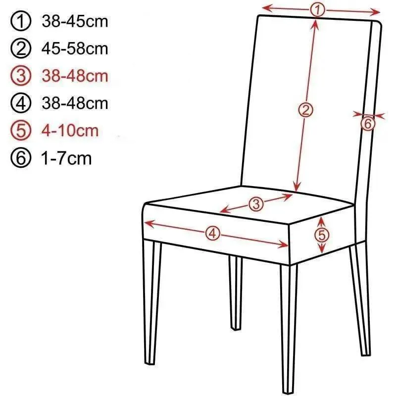 Housse De Chaise Classique Extensible - Rouge Vin