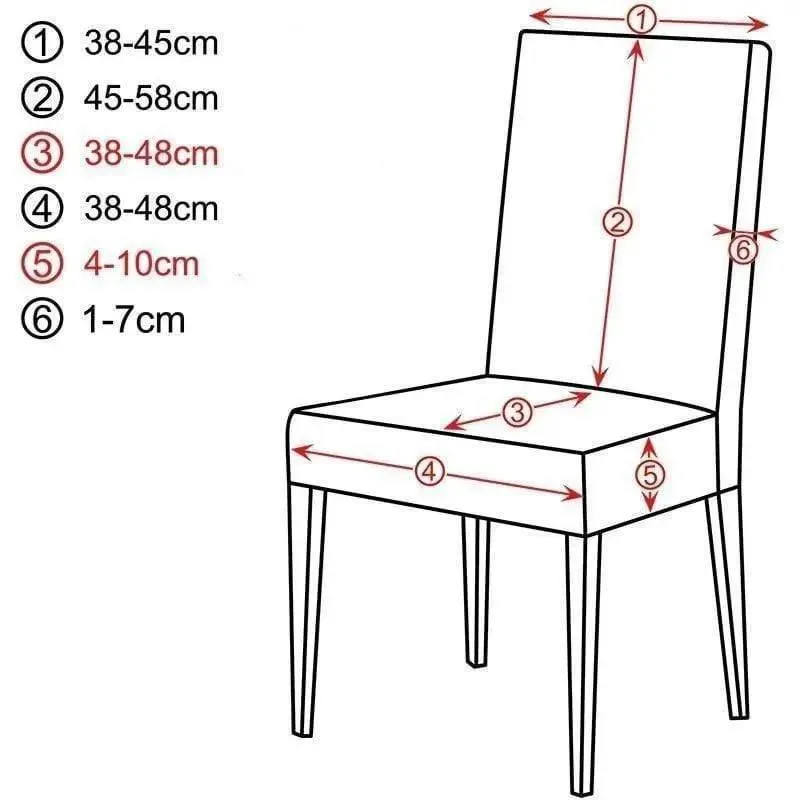Housse De Chaise Motif Extensible - JULISTE
