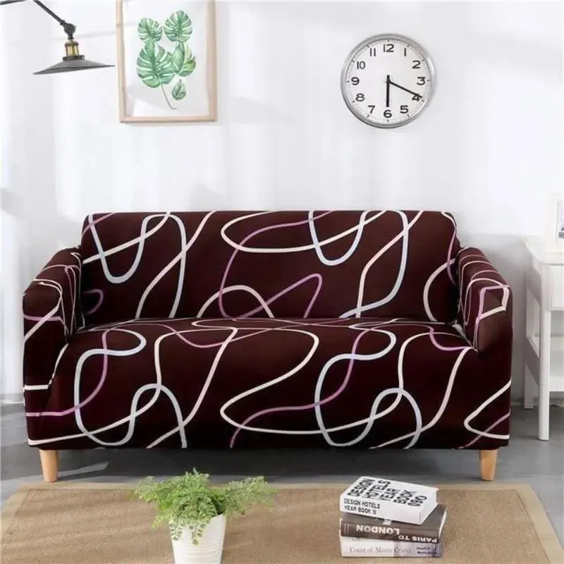 Motif Fusion - Housse de Canapé Extensible