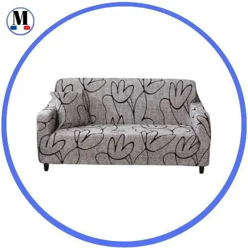 Motif Flowerton - Housse de Canapé Extensible