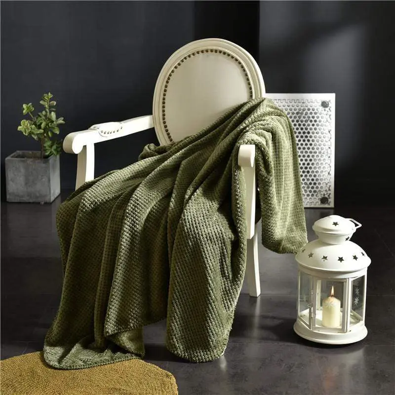 Plaid Canapé Polyester Texturé QUILIS