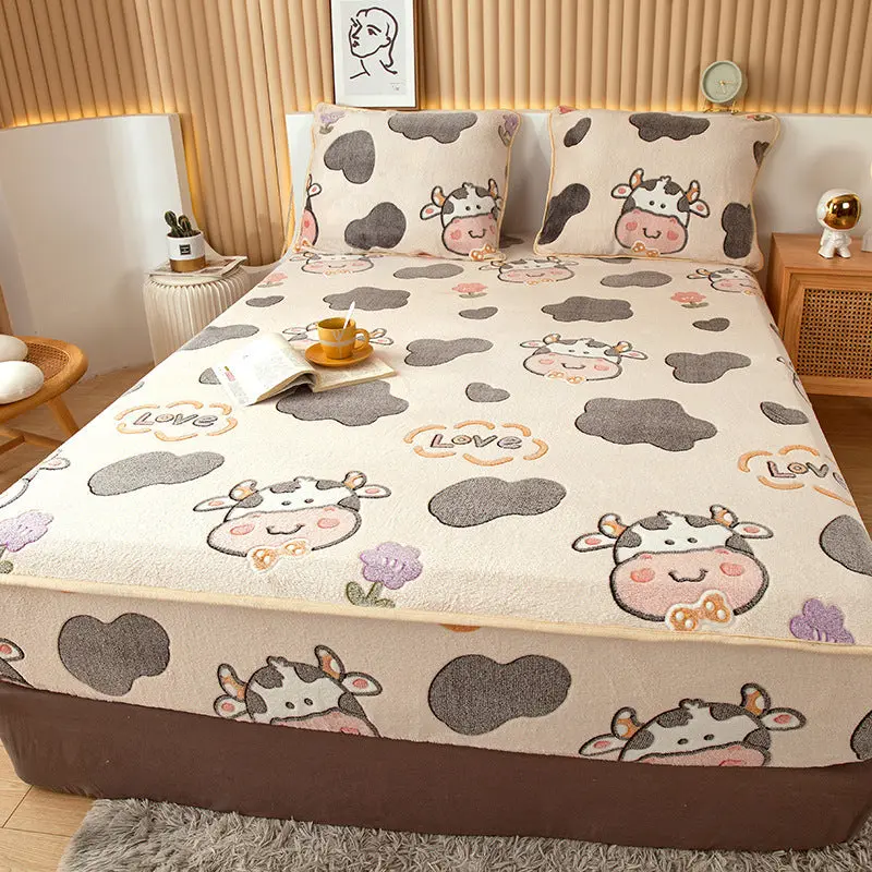 Housse Matelas Velours Anti-glisse BLOSSOM