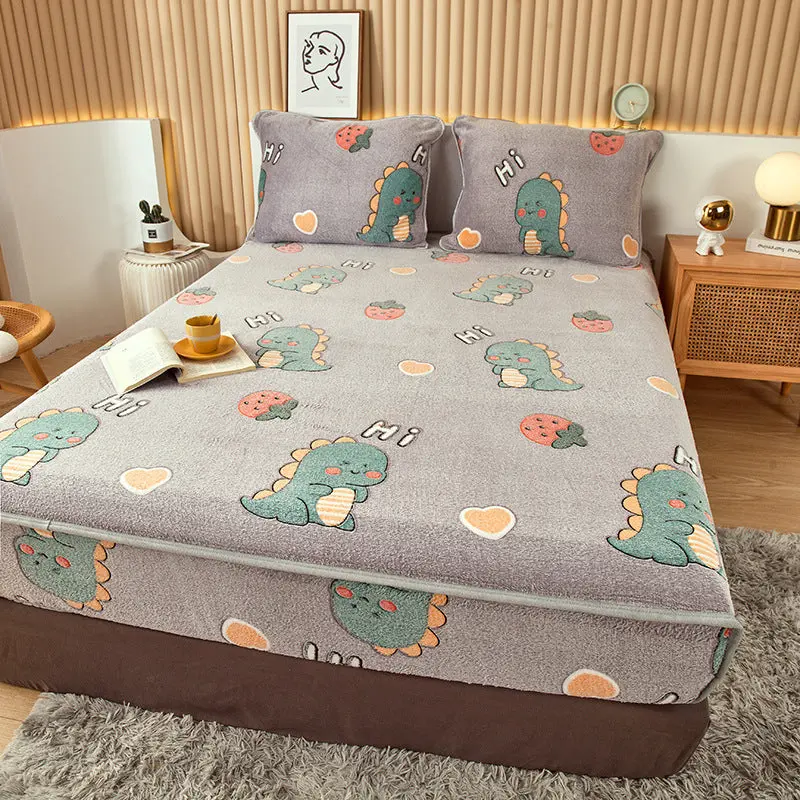 Housse Matelas Velours Anti-glisse BLOSSOM