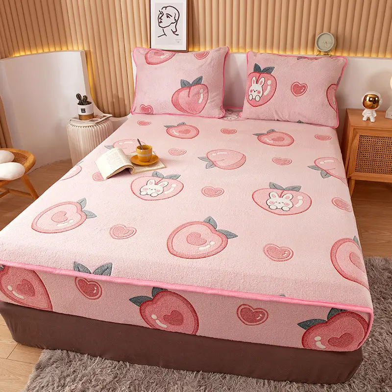 Housse Matelas Velours Anti-glisse BLOSSOM