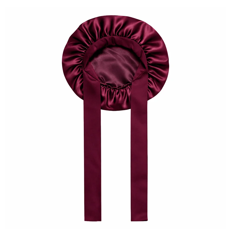 Bonnet de nuit en soie ajustable