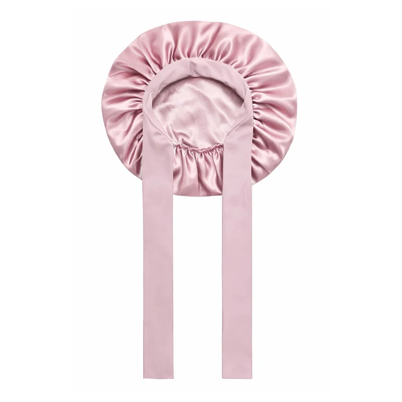 Bonnet de nuit en soie ajustable