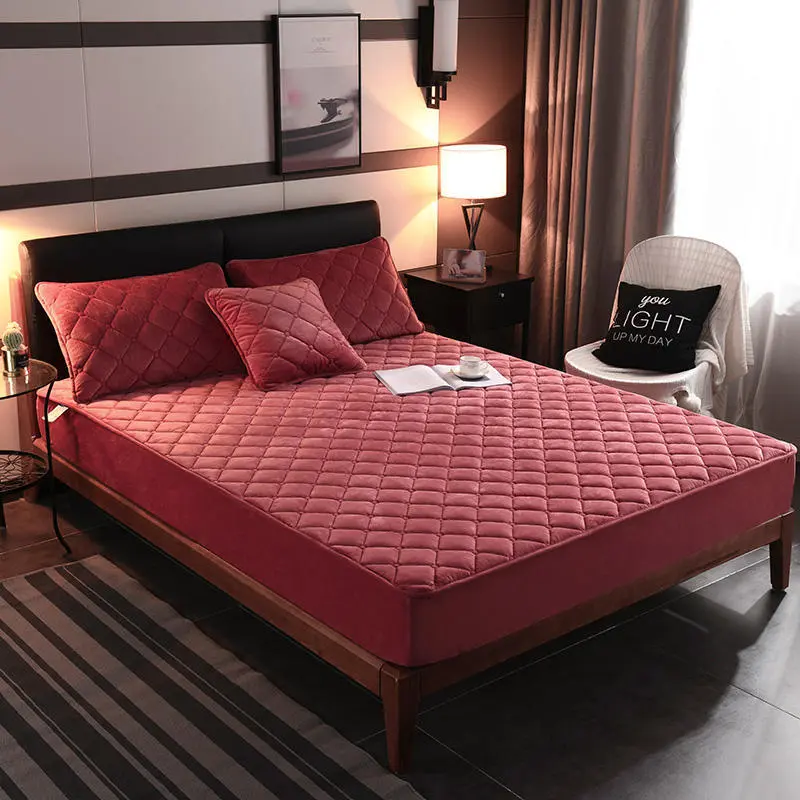 Housse de Matelas Velours Moderne VELZIO