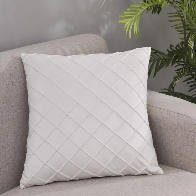 Housse de Coussin 50x50cm Jonson Blanc