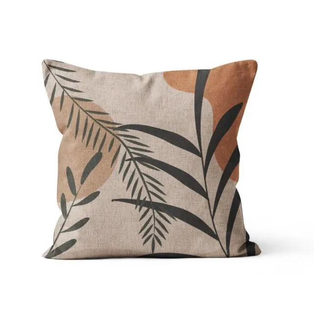 Housse de Coussin 45x45 Lin Ethnique