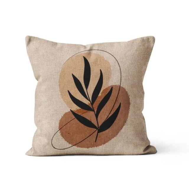 Housse de Coussin 45x45 Lin Ethnique