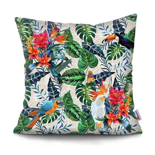 Housse de Coussin 45x45 Tropical