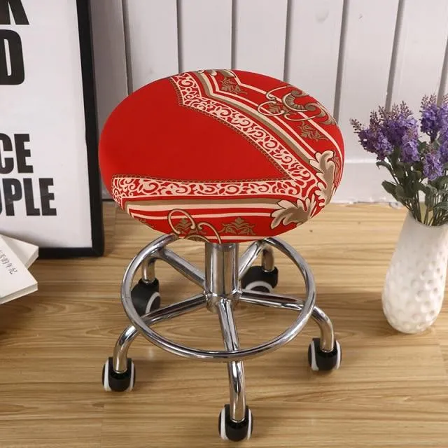 Housse de Tabouret Rond Oriental