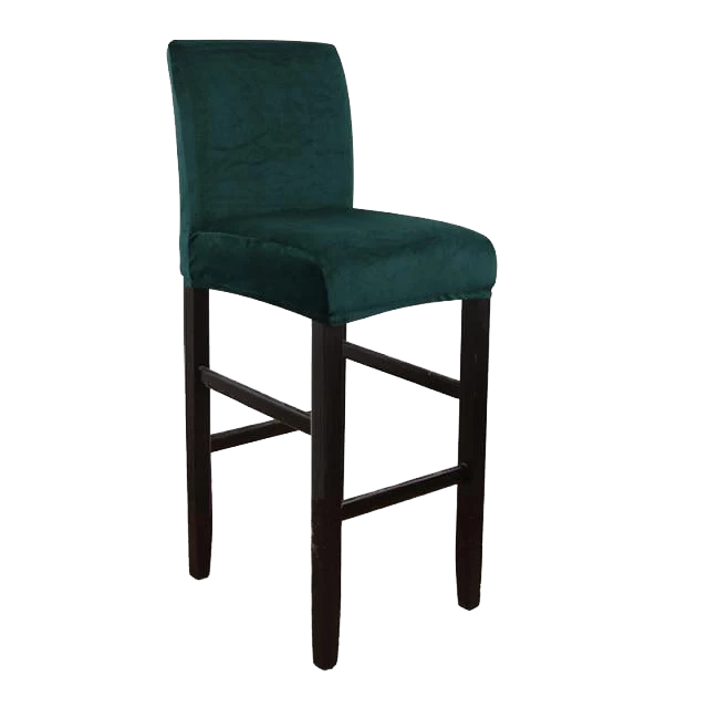 Housse de Tabouret de Bar Velours Vert