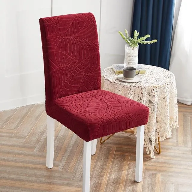 Housse de Chaise à Motifs Floraux Rouge