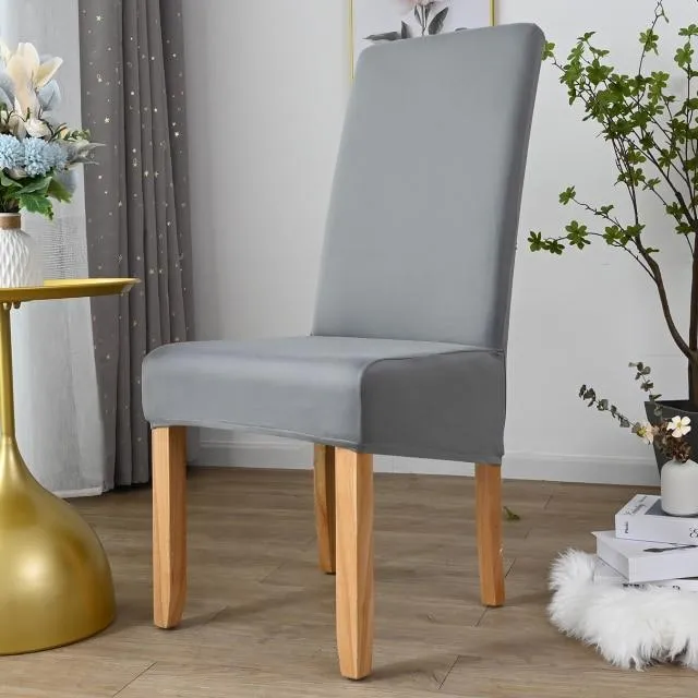 Housse de Chaise Grande Taille Gris