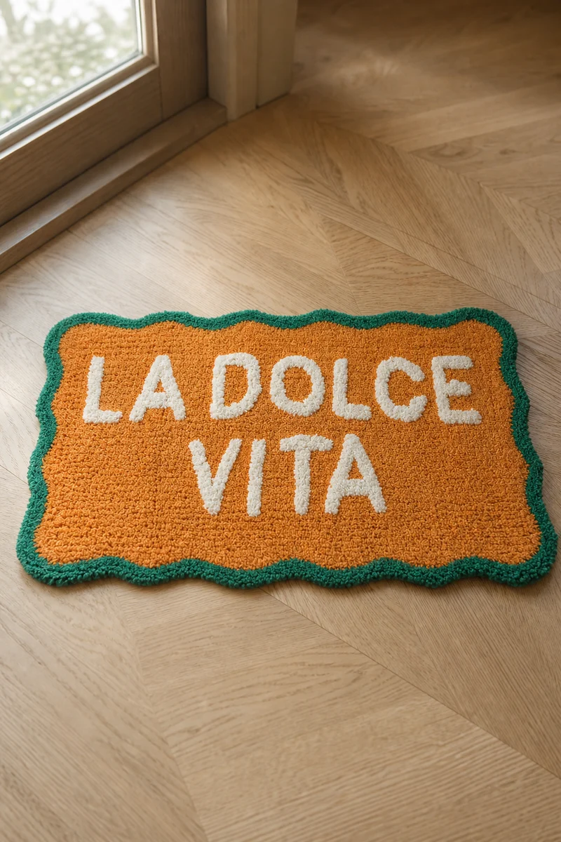 La Dolce Vita bademåtte i bomuld – Kersten