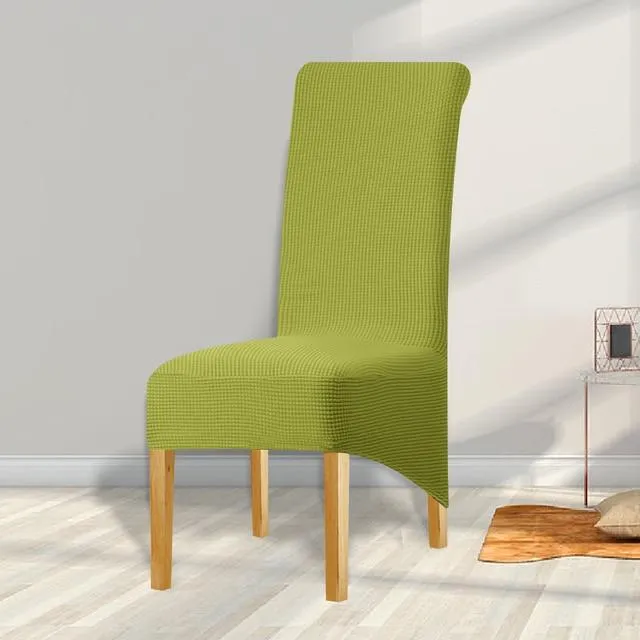 Housse de Chaise Grande Taille Jacquard Vert Anis