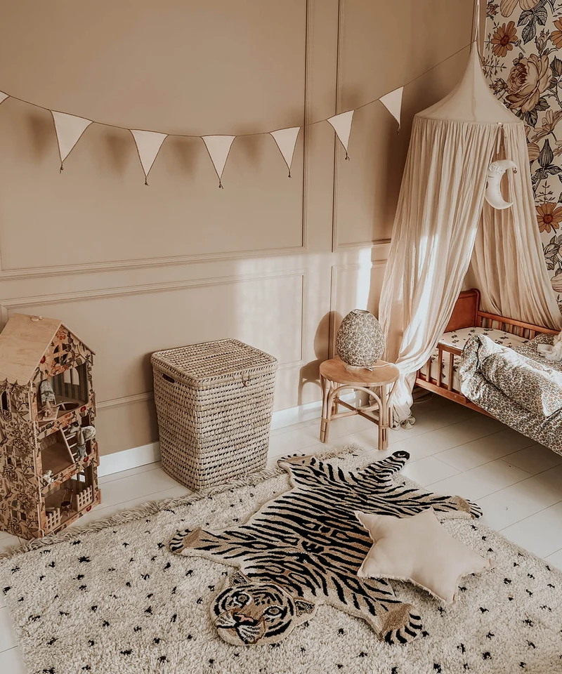 Drowsy tiger tæppe i uld – Doing Goods