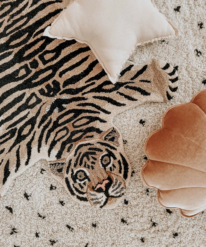 Drowsy tiger tæppe i uld – Doing Goods