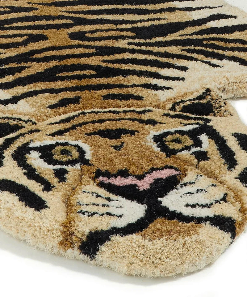 Drowsy tiger tæppe i uld – Doing Goods