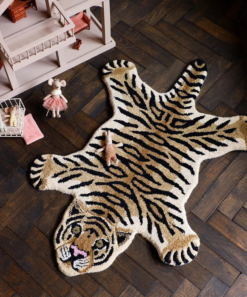 Drowsy tiger tæppe i uld – Doing Goods